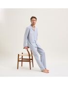 Pyjama en coton Henri bleu