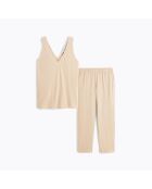 Pyjama en coton Eleonore dune