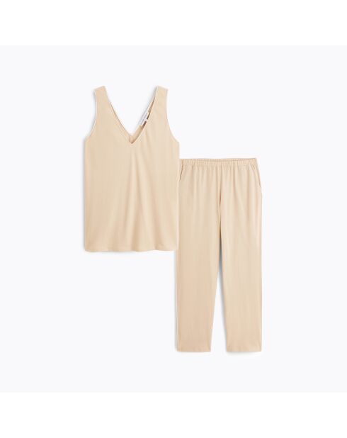 Pyjama en coton Eleonore dune