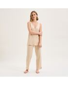 Pyjama en coton Eleonore dune