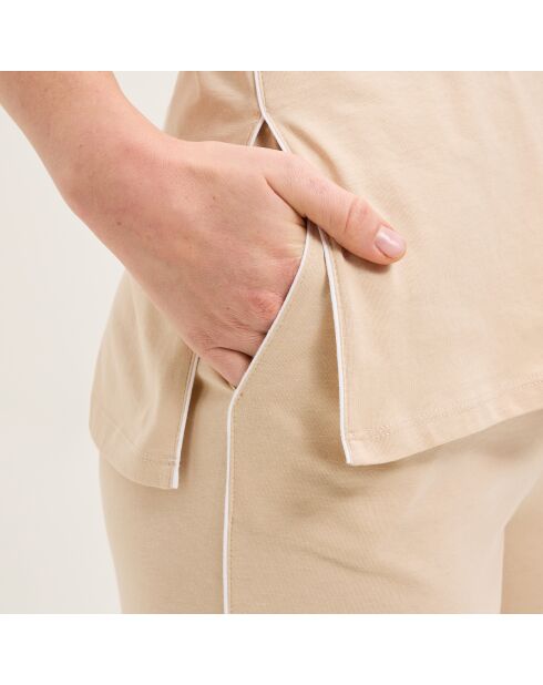 Pyjama en coton Eleonore dune