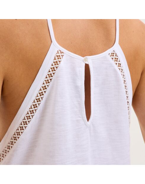 Pyjama en coton Mathilde blanc