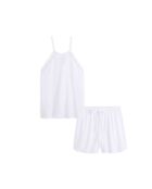 Pyjama en coton Mathilde blanc