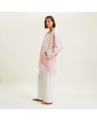 Poncho en laine Eponyme rose