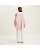 Poncho en laine Eponyme rose