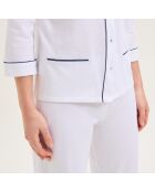 Pyjama en coton Eleonore blanc