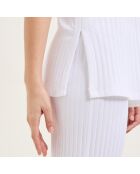 Pyjama en coton Apolline blanc