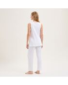 Pyjama en coton Apolline blanc