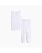 Pyjama en coton Apolline blanc