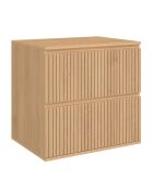 Meuble sous vasque Faustine 2 tiroirs bois - 60x45x60 cm