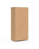 Armoire penderie Albane 2 portes bois - 80x48x167 cm