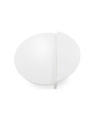 Set aus 2 Glowik Design-Couchtischen mattweiß - 90x90x35 cm