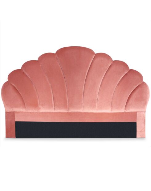 Tête de lit Mermaid velours rose - 180x10x120 cm