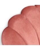 Tête de lit Mermaid velours rose - 180x10x120 cm