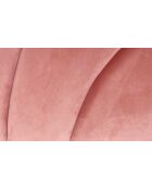 Tête de lit Mermaid velours rose - 180x10x120 cm