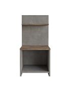 Comodino Wasat bronzo e antracite - 44,5x39,8x90 cm