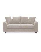 Modernes 3-Sitzer-Sofa aus beigem Mozart-Kord - 182x88x80 cm
