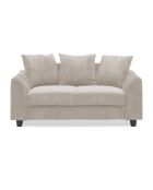 Modernes 2-Sitzer-Sofa aus beigem Mozart-Kord - 152x88x80 cm