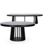 Eliza schwarzer ausziehbarer ovaler Tisch - 150x100x76 cm