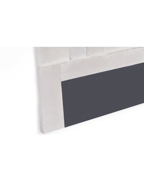 Testiera Arena in velluto argentato - 160x10x120 cm