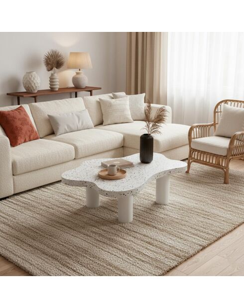 Mesita Lagoon Cloud efecto terrazo - 100x69x39,5 cm