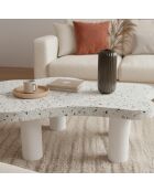 Mesita Lagoon Cloud efecto terrazo - 100x69x39,5 cm