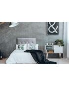 Luxor zilveren hoofdbord 90x8x120 cm