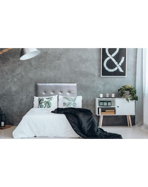 Luxor silbernes Kopfteil 90x8x120 cm