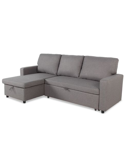 Converteerbare bank met omkeerbare hoek in lichtgrijze stof van de Balearen - 215x133x83 cm