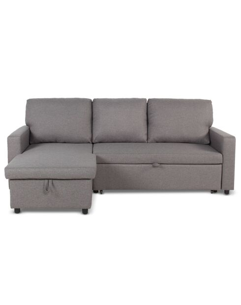 Converteerbare bank met omkeerbare hoek in lichtgrijze stof van de Balearen - 215x133x83 cm