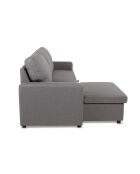 Converteerbare bank met omkeerbare hoek in lichtgrijze stof van de Balearen - 215x133x83 cm