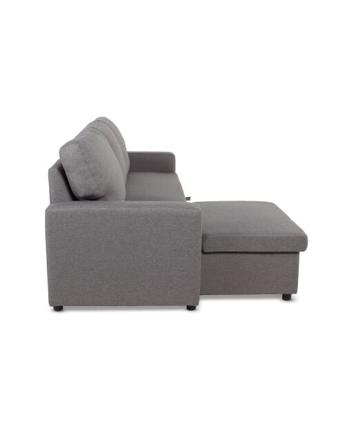 Converteerbare bank met omkeerbare hoek in lichtgrijze stof van de Balearen - 215x133x83 cm