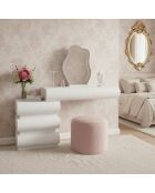 Coiffeuse extensible Mezade blanche - 101x41x76 cm