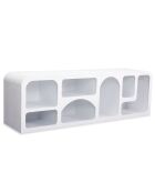 Buffet bas navalor design arches style troglodyte blanc - 160x40x50 cm