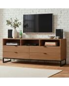 Mueble de TV Panara de madera de acacia - 150x40x65 cm