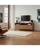 Mueble de TV Panara de madera de acacia - 150x40x65 cm