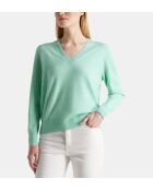 Jersey de cachemir Zocon verde pastel