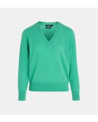 Maglione Zocon in cashmere verde menta