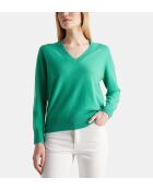 Maglione Zocon in cashmere verde menta