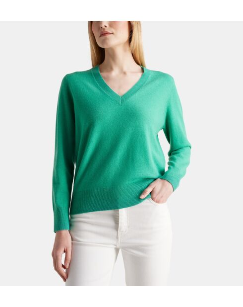 Jersey Zocon de cachemir verde menta