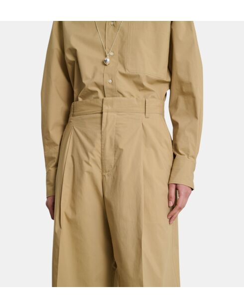 Pantaloni larghi Devy beige scuro