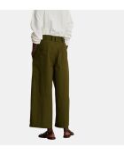 Khakifarbene, locker sitzende Hose Dublin