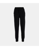 Joggers neri in lana e cashmere Dancois