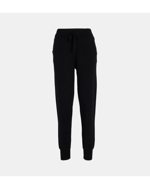 Joggers neri in lana e cashmere Dancois