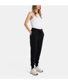 Joggers neri in lana e cashmere Dancois