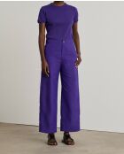 Pantalon Dairo droit violet