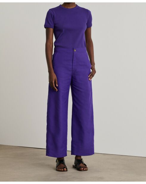 Pantalon Dairo droit violet