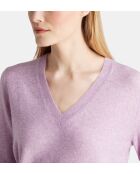 Lichtpaarse trui van kasjmier van Zocon