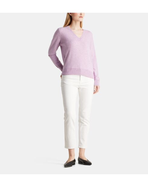 Lichtpaarse trui van kasjmier van Zocon