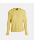 Cardigan Zacao cachemire  jaune chine